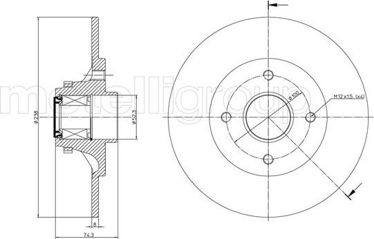 Cifam 800-236 - Brake Disc autospares.lv