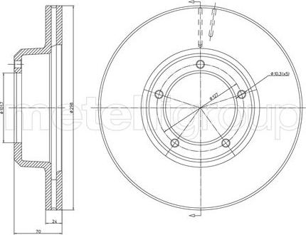 Cifam 800-237 - Brake Disc autospares.lv