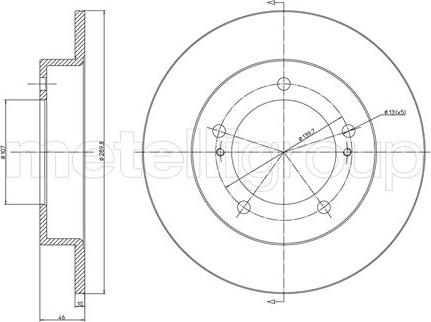 Cifam 800-221 - Brake Disc autospares.lv