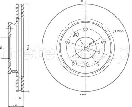 Cifam 800-274 - Brake Disc autospares.lv