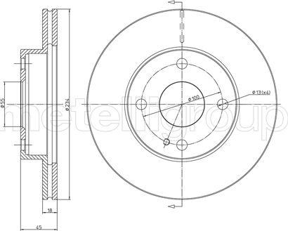 Cifam 800-276 - Brake Disc autospares.lv