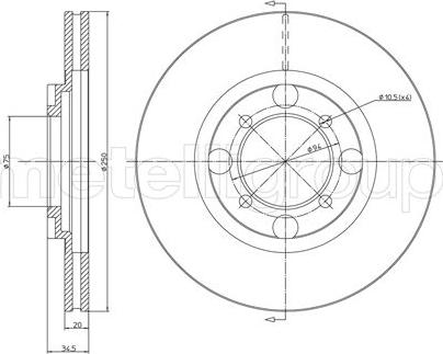 Cifam 800-272 - Brake Disc autospares.lv