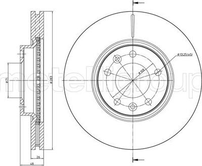 Cifam 800-794C - Brake Disc autospares.lv