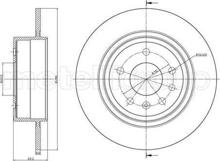 Cifam 800-796C - Brake Disc autospares.lv