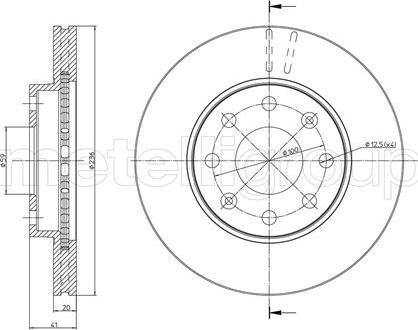 Cifam 800-790C - Brake Disc autospares.lv