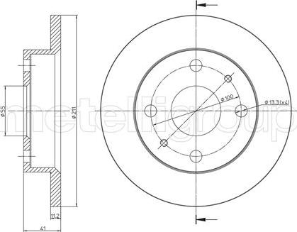 Cifam 800-791 - Brake Disc autospares.lv