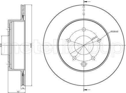 Cifam 800-797C - Brake Disc autospares.lv