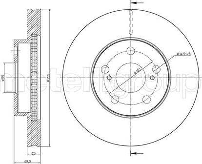 Cifam 800-740C - Brake Disc autospares.lv