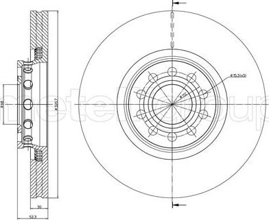 Cifam 800-747C - Brake Disc autospares.lv