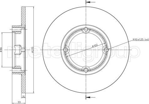 Cifam 800-756 - Brake Disc autospares.lv