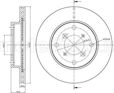 Cifam 800-757 - Brake Disc autospares.lv