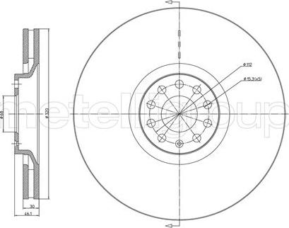 Cifam 800-705C - Brake Disc autospares.lv