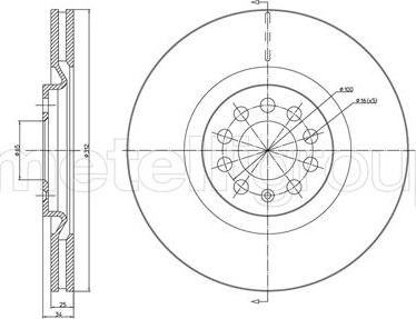 Cifam 800-706C - Brake Disc autospares.lv