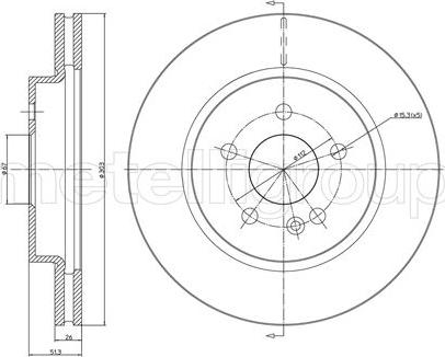 Cifam 800-700C - Brake Disc autospares.lv