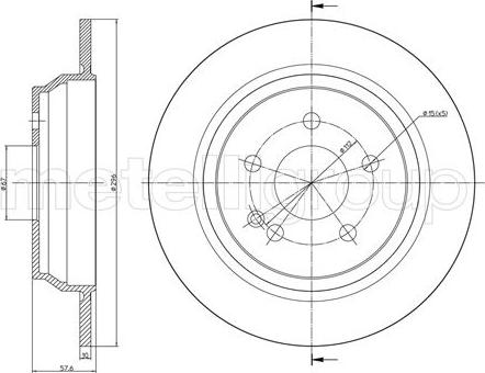 Cifam 800-712 - Brake Disc autospares.lv