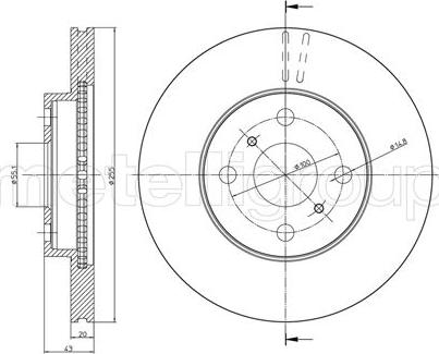 Cifam 800-717C - Brake Disc autospares.lv