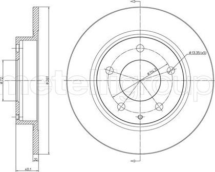 Cifam 800-786 - Brake Disc autospares.lv