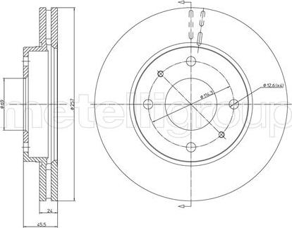 Cifam 800-787 - Brake Disc autospares.lv