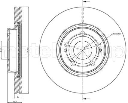 Cifam 800-772C - Brake Disc autospares.lv