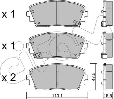 Cifam 822-941-0 - Brake Pad Set, disc brake autospares.lv