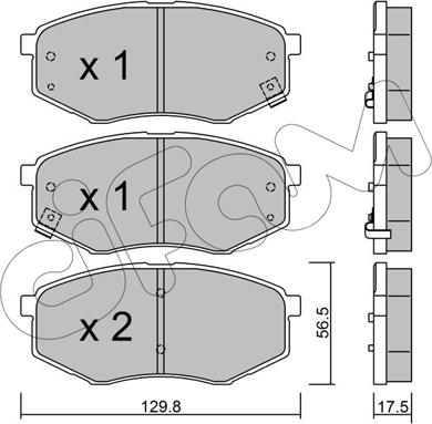 Cifam 822-942-0 - Brake Pad Set, disc brake autospares.lv