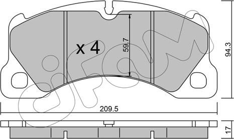 Remy RAP1703 - Brake Pad Set, disc brake autospares.lv