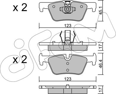 Cifam 822-962-0 - Brake Pad Set, disc brake autospares.lv