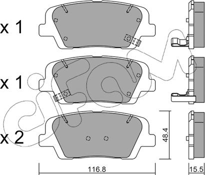 Cifam 822-901-0 - Brake Pad Set, disc brake autospares.lv