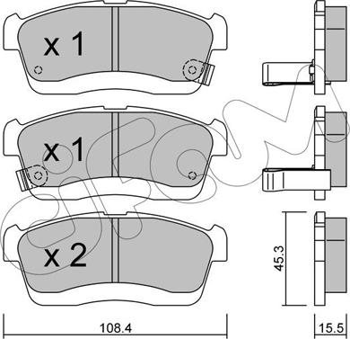 Cifam 822-914-0 - Brake Pad Set, disc brake autospares.lv