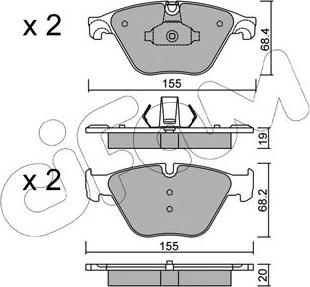 Cifam 822-918-0 - Brake Pad Set, disc brake autospares.lv