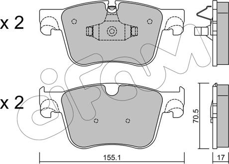 Cifam 822-985-0 - Brake Pad Set, disc brake autospares.lv