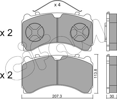 Cifam 822-935-0 - Brake Pad Set, disc brake autospares.lv