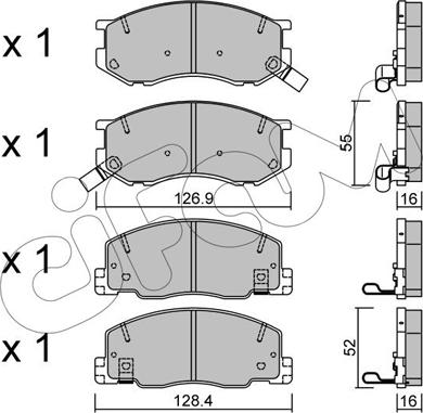 Cifam 822-456-0 - Brake Pad Set, disc brake autospares.lv