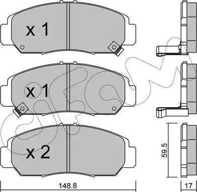 Klaxcar France 24235z - Brake Pad Set, disc brake autospares.lv