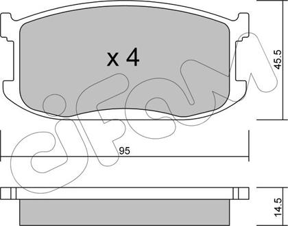 Cifam 822-467-0 - Brake Pad Set, disc brake autospares.lv