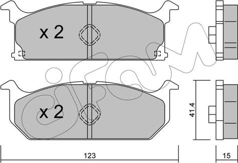 Cifam 822-416-0 - Brake Pad Set, disc brake autospares.lv