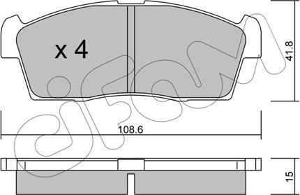 Cifam 822-439-0 - Brake Pad Set, disc brake autospares.lv