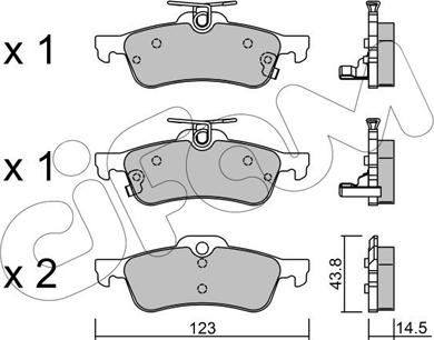 Cifam 822-556-1 - Brake Pad Set, disc brake autospares.lv