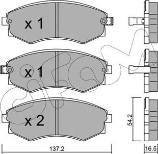 Cifam 822-518-0 - Brake Pad Set, disc brake autospares.lv