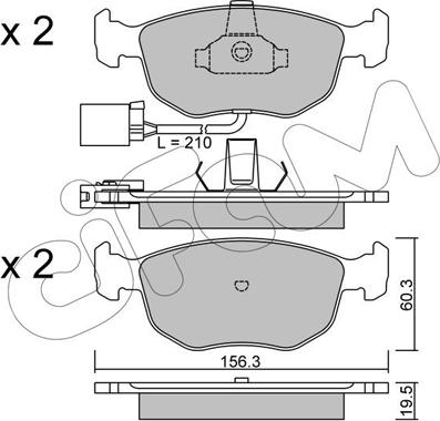 Cifam 822-656-1 - Brake Pad Set, disc brake autospares.lv