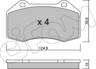 Cifam 822-651-0 - Brake Pad Set, disc brake autospares.lv