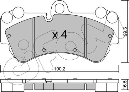 Cifam 822-653-0 - Brake Pad Set, disc brake autospares.lv