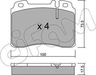 Cifam 822-667-0 - Brake Pad Set, disc brake autospares.lv