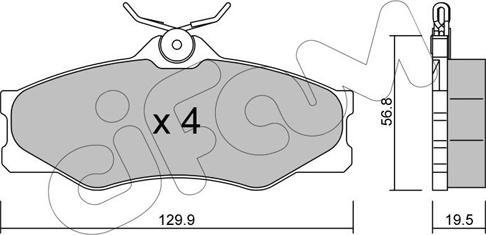 Cifam 822-636-0 - Brake Pad Set, disc brake autospares.lv