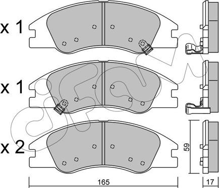 Cifam 822-630-0 - Brake Pad Set, disc brake autospares.lv