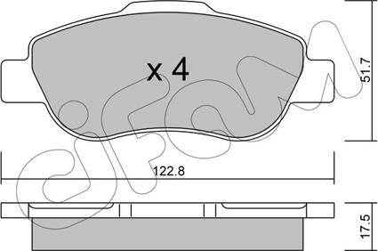 Cifam 822-638-0 - Brake Pad Set, disc brake autospares.lv