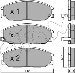 Cifam 822-632-0 - Brake Pad Set, disc brake autospares.lv