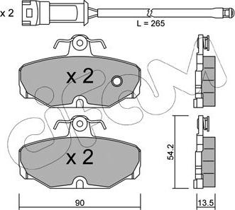 Cifam 822-095-0K - Brake Pad Set, disc brake autospares.lv