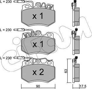 Cifam 822-049-0 - Brake Pad Set, disc brake autospares.lv