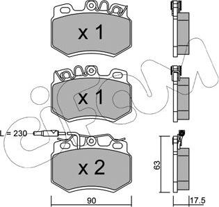 Cifam 822-049-1 - Brake Pad Set, disc brake autospares.lv